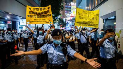Hong Kong police shutter Tiananmen vigil park and arrest organiser