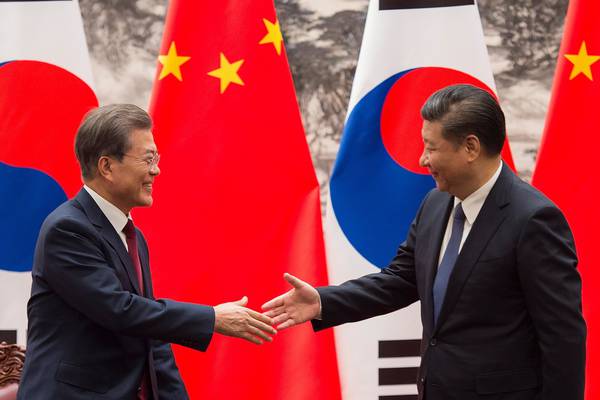 South Korea’s Moon calls for ‘true partnership’ with China