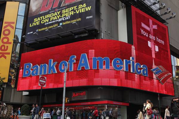 Bank of America profit slumps on €2.37bn tax charge