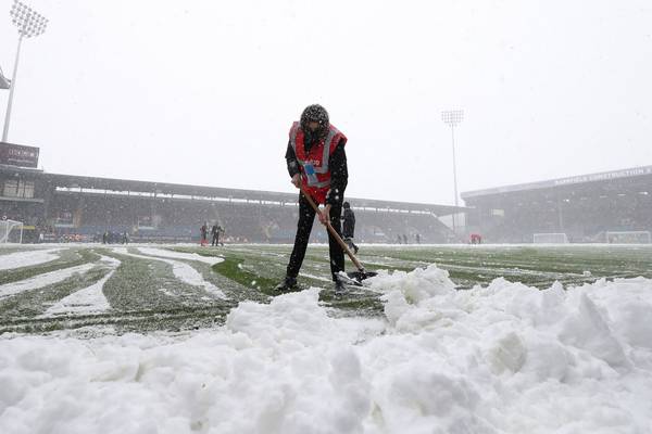 Burnley against Spurs called off due to snow at Turf Moor