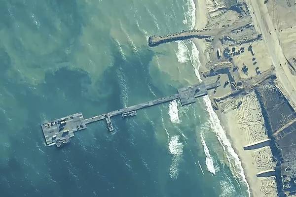 US preparing to temporarily remove Gaza pier due to sea conditions, official says