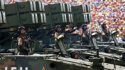 China holds military parade to commemorate end of WWII