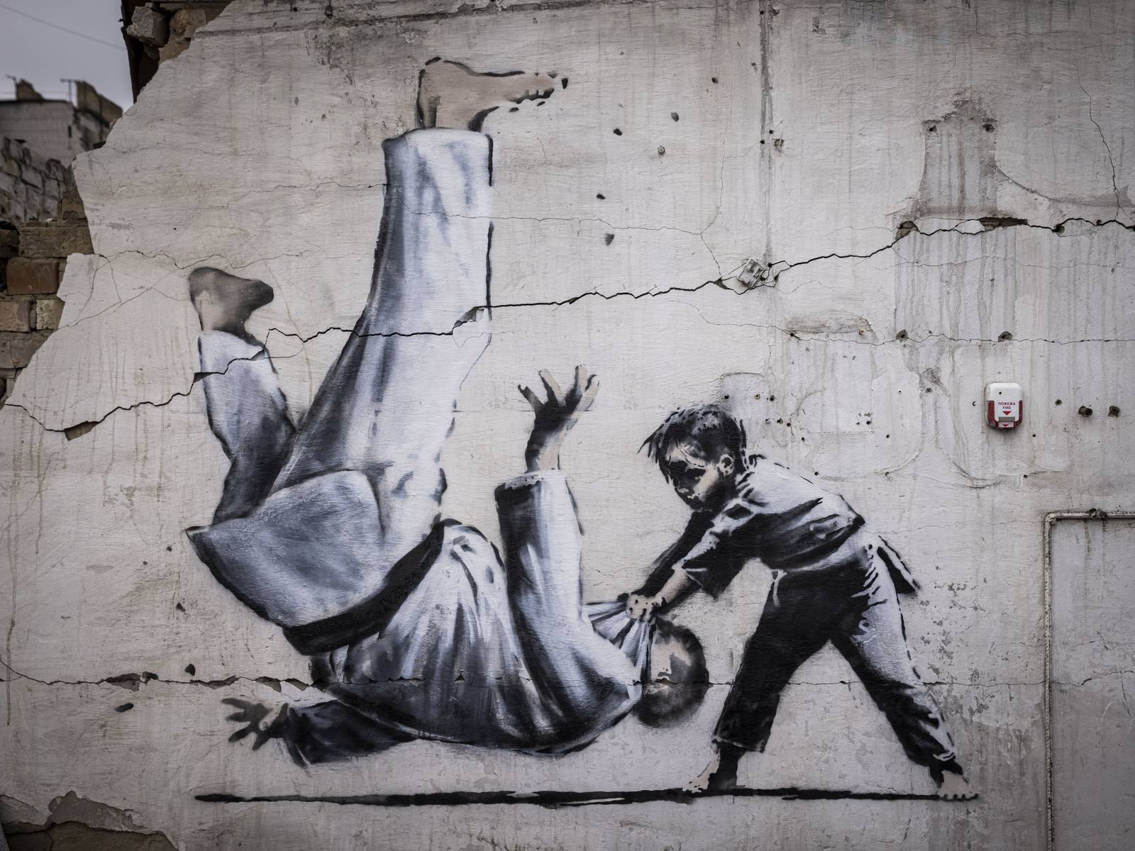 Banksy showcases new mural in Ukrainian town – The Irish Times