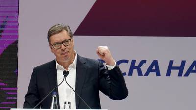 Serbia's Vucic pledges stability as he seeks re-election