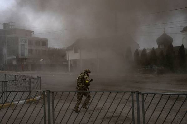 Ukraine rejects ‘immoral’ stunt after Moscow says it will let civilians flee to Russia