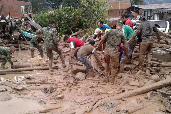 At least 154 dead after landslide in Colombia