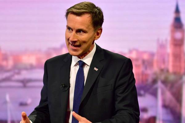 'A heavy heart': Jeremy Hunt says would leave EU without deal