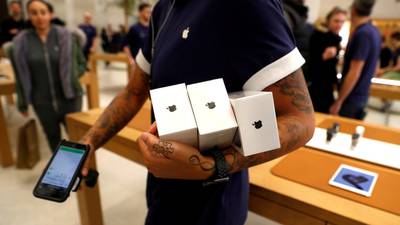 Apple shares hit over smartphone sale slowdown fears