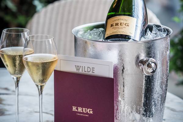 €180 a head for a champagne-fuelled three course meal