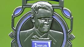 It’s not Yeats on the Dublin Marathon medal. It’s Marge Simpson. And you can quote me on that