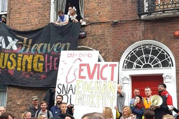 Protesters occupying third vacant property in Dublin city centre ordered to leave