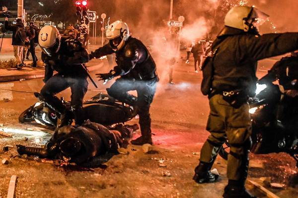 Greece PM appeals for calm after riots over police brutality