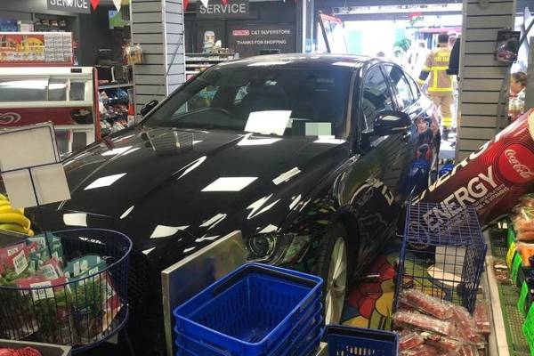 Shoppers in ‘miracle escape’ as car crashes through store entrance