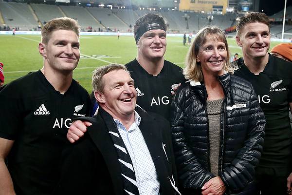 Father of All Blacks’ Barrett clan has plenty to smile about