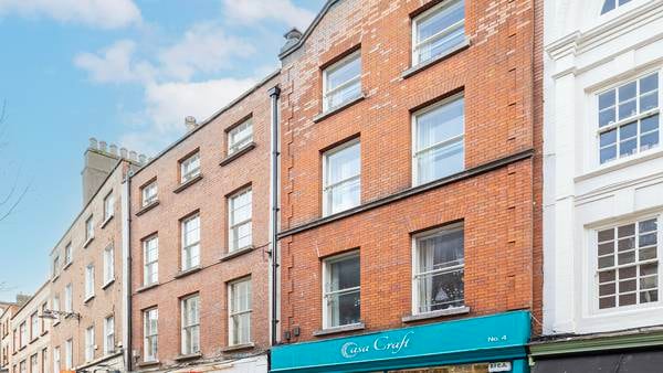 Fully let investment on Dublin’s South William Street seeking €3.6m 