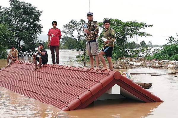 Hundreds missing as dam collapse causes flash flooding in Laos