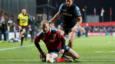 Munster grab bonus point to jump above Glasgow at top of table