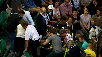 Andy Murray’s father-in-law Nigel Sears collapses in stands