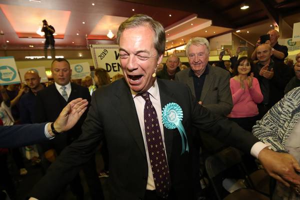 Poll surge for Farage’s Brexit Party sparks panic among Tories and Labour
