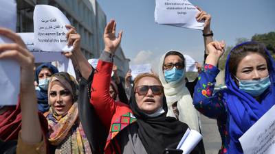 Women beaten and teargassed by Taliban in Kabul protest, witnesses claim