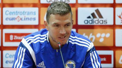 Bosnian star Edin Dzeko calls play-off   a ‘50-50’ affair
