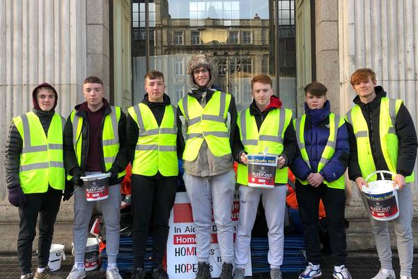 Over 80 students take to the streets for Belvedere College sleep-out