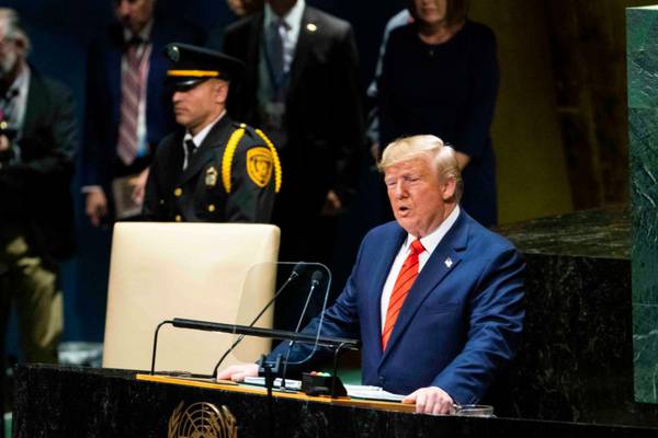 Trump condemns ‘globalists’ in nationalistic speech at UN