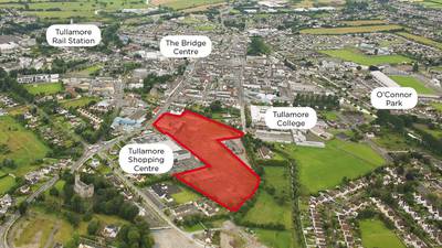 Town centre site in Tullamore for €1.8m