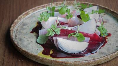 A Michelin one-star twist on beetroot and goat’s cheese