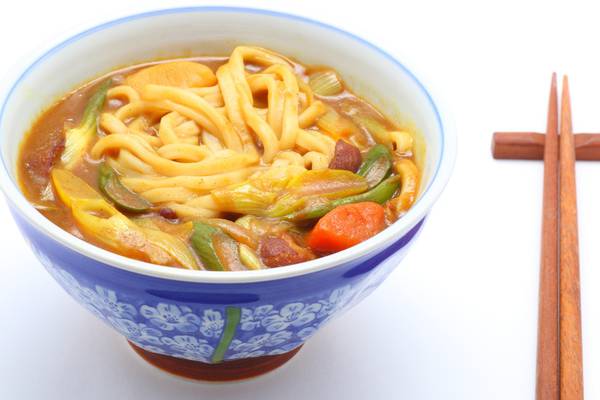 Michelin starred chef’s noodles with homemade curry sauce