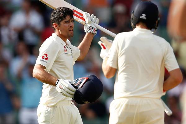 Alastair Cook completes century as England take fight to Australia