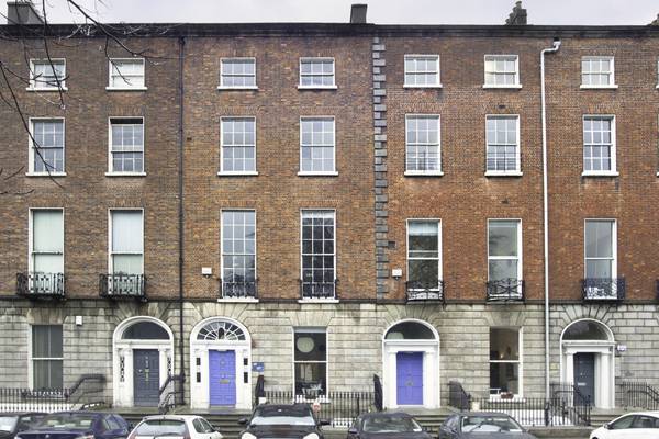Georgian office buildings on Fitzwilliam Square for sale together or separately