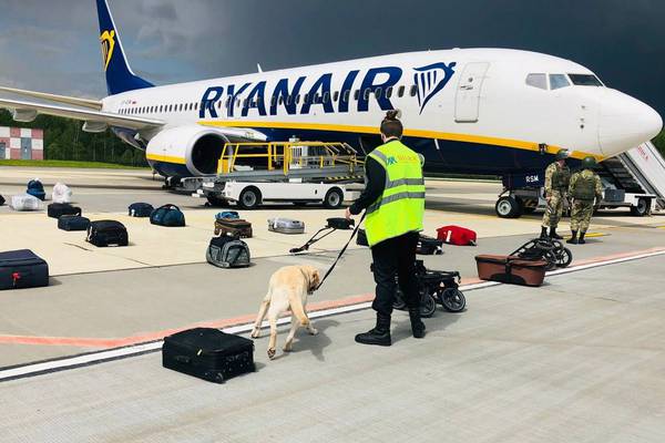 Pilots’ union urges ‘draconian’ response to forced landing of Ryanair flight