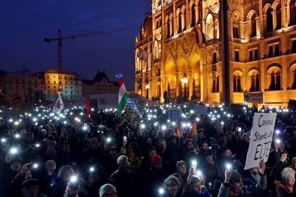 Budapest protesters rally to try and keep Soros-funded college in Hungary