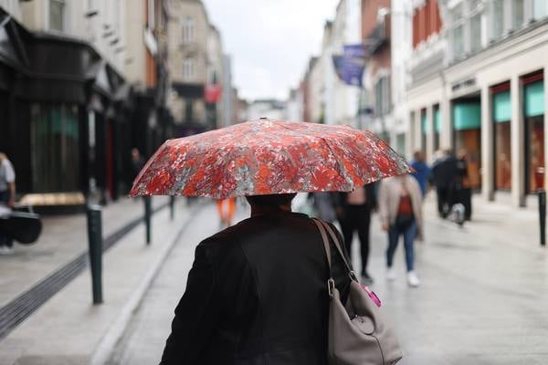 Status Yellow rain warning for four counties to come in effect this evening