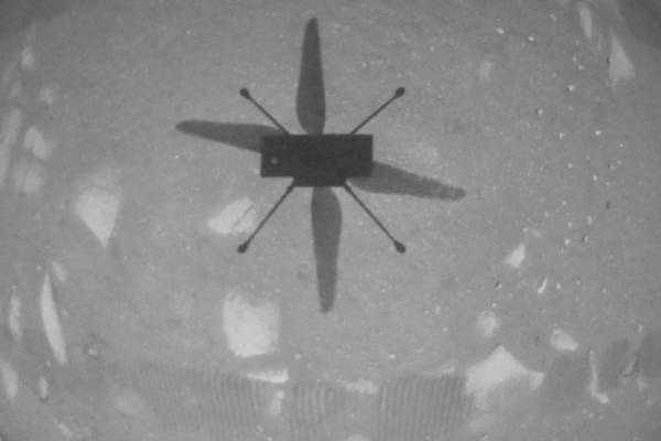 Nasa’s Mars helicopter performs first flight on another planet