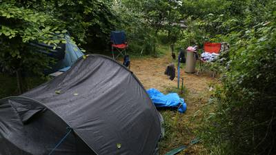 Homeless living in tents on M50 motorway junction