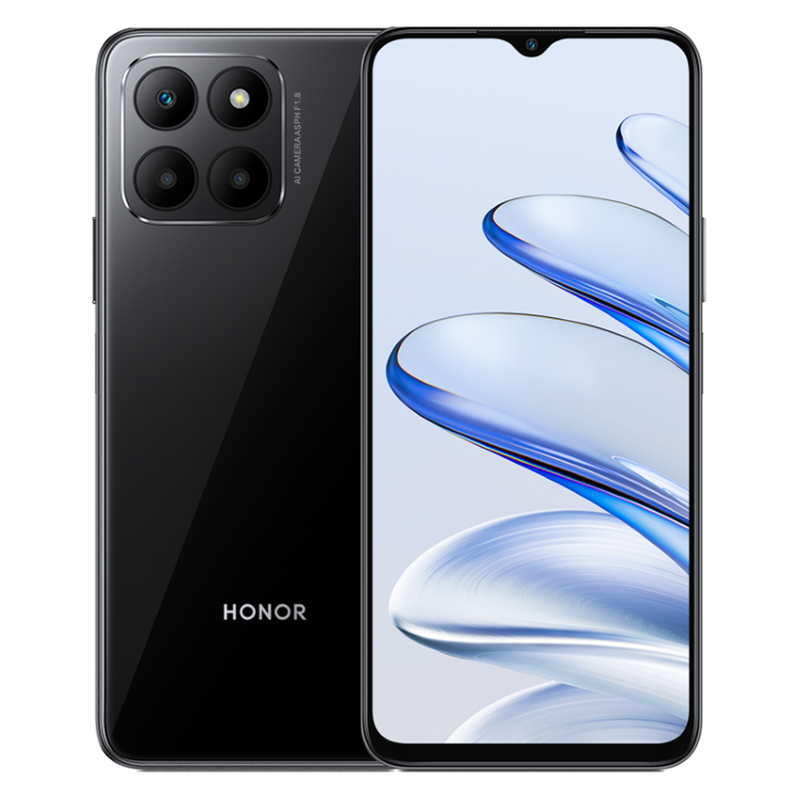 Front and back shot of the Honor 70 Lite smartphone