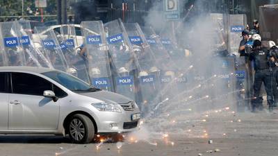 Clean-up begins in Turkey after two days of unrest