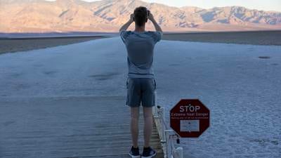 Welcome to Death Valley, where tourists hope to celebrate record-high temperatures