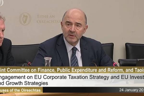 No harmonised taxes without Irish backing - Moscovici