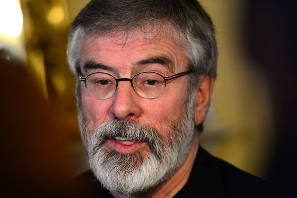 Interview: Gerry Adams casts doubt on future of NI executive