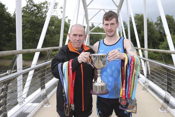 The Irish father-son team who set a world record marathon finish