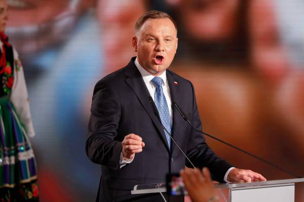 Exit poll gives Polish president Andrzej Duda first round election win