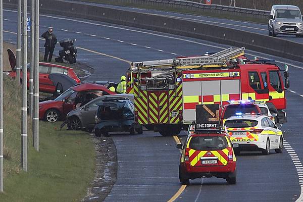 Driver killed, 11 injured in five-car M6 motorway crash