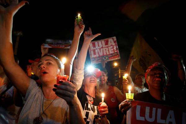 Still believers: Lula’s supporters rally daily at fallen hero’s prison
