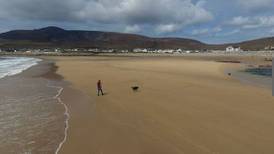 Achill Island beach that reappeared in 2017 disappears again