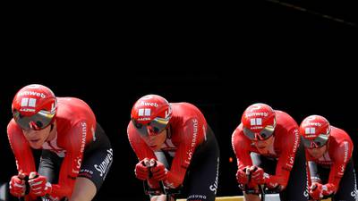 Nicolas Roche’s squad performs strongly in team time trial