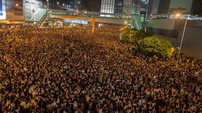Hong Kong  jitters affect global markets
