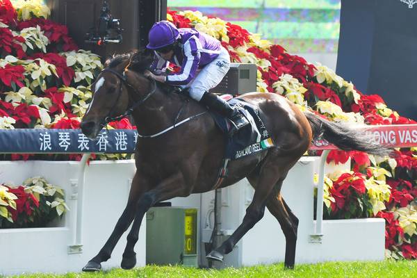 Aidan O’Brien’s Highland Reel bows out in style in Hong Kong